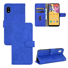 Leather Case Stands Flip Cover Holder L03Z for Samsung Galaxy A21 SC-42A Blue