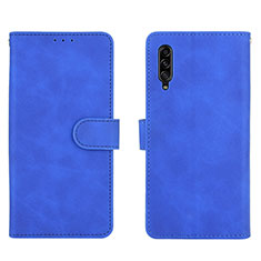 Leather Case Stands Flip Cover Holder L03Z for Samsung Galaxy A90 5G Blue