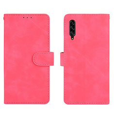 Leather Case Stands Flip Cover Holder L03Z for Samsung Galaxy A90 5G Hot Pink