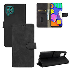Leather Case Stands Flip Cover Holder L03Z for Samsung Galaxy F62 5G Black