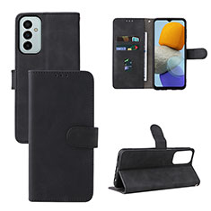Leather Case Stands Flip Cover Holder L03Z for Samsung Galaxy M23 5G Black