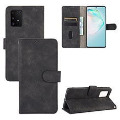 Leather Case Stands Flip Cover Holder L03Z for Samsung Galaxy M80S Black