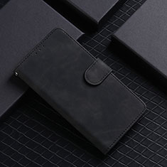 Leather Case Stands Flip Cover Holder L03Z for Xiaomi Redmi 10C 4G Black