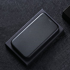 Leather Case Stands Flip Cover Holder L04Z for LG Velvet 4G Black
