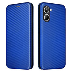 Leather Case Stands Flip Cover Holder L04Z for Realme 10 4G Blue