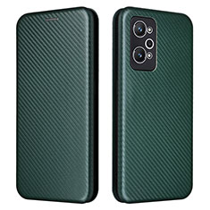 Leather Case Stands Flip Cover Holder L04Z for Realme GT Neo 3T 5G Green