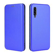 Leather Case Stands Flip Cover Holder L04Z for Samsung Galaxy A90 5G Blue