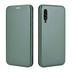 Leather Case Stands Flip Cover Holder L04Z for Samsung Galaxy A90 5G Green