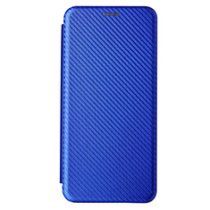 Leather Case Stands Flip Cover Holder L04Z for Samsung Galaxy M62 4G Blue