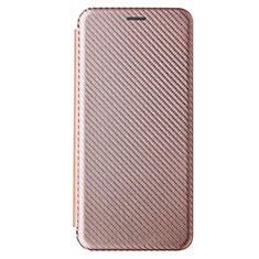 Leather Case Stands Flip Cover Holder L04Z for Samsung Galaxy M62 4G Rose Gold