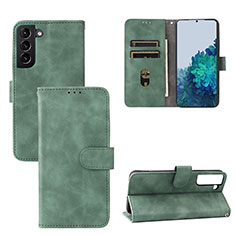 Leather Case Stands Flip Cover Holder L04Z for Samsung Galaxy S23 5G Green