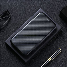 Leather Case Stands Flip Cover Holder L04Z for Vivo Y32 4G Black