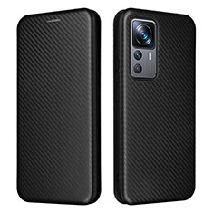 Leather Case Stands Flip Cover Holder L04Z for Xiaomi Mi 12T Pro 5G Black