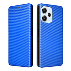Leather Case Stands Flip Cover Holder L04Z for Xiaomi Redmi 12 5G Blue