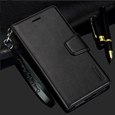Leather Case Stands Flip Cover Holder L05 for Samsung Galaxy S21 5G Black