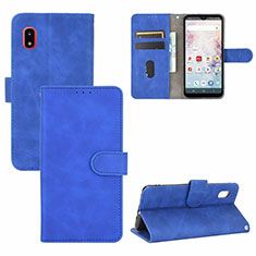 Leather Case Stands Flip Cover Holder L05Z for Samsung Galaxy A20 SC-02M SCV46 Blue