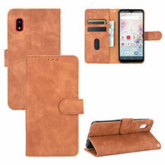 Leather Case Stands Flip Cover Holder L05Z for Samsung Galaxy A20 SC-02M SCV46 Brown