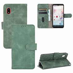 Leather Case Stands Flip Cover Holder L05Z for Samsung Galaxy A20 SC-02M SCV46 Green