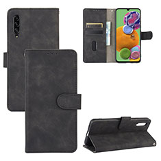 Leather Case Stands Flip Cover Holder L05Z for Samsung Galaxy A90 5G Black