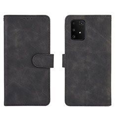 Leather Case Stands Flip Cover Holder L05Z for Samsung Galaxy A91 Black