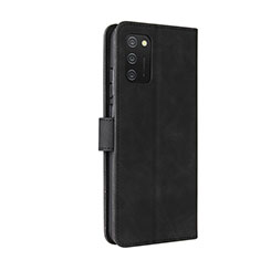 Leather Case Stands Flip Cover Holder L05Z for Samsung Galaxy M02s Black