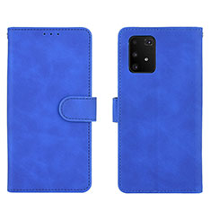 Leather Case Stands Flip Cover Holder L05Z for Samsung Galaxy M80S Blue