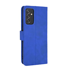 Leather Case Stands Flip Cover Holder L05Z for Samsung Galaxy Quantum2 5G Blue