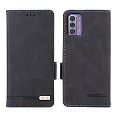 Leather Case Stands Flip Cover Holder L06Z for Nokia G42 5G Black