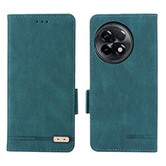 Leather Case Stands Flip Cover Holder L06Z for OnePlus Ace 2 Pro 5G Green