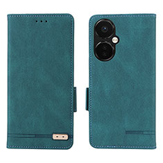 Leather Case Stands Flip Cover Holder L06Z for OnePlus Nord N30 5G Green