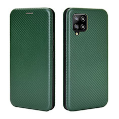 Leather Case Stands Flip Cover Holder L06Z for Samsung Galaxy A42 5G Green