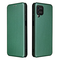 Leather Case Stands Flip Cover Holder L06Z for Samsung Galaxy F62 5G Green
