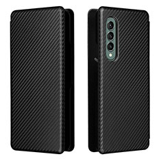 Leather Case Stands Flip Cover Holder L06Z for Samsung Galaxy Z Fold4 5G Black