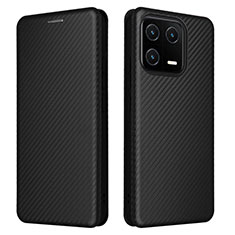 Leather Case Stands Flip Cover Holder L06Z for Xiaomi Mi 13 5G Black