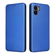 Leather Case Stands Flip Cover Holder L06Z for Xiaomi Redmi A1 Blue