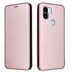 Leather Case Stands Flip Cover Holder L06Z for Xiaomi Redmi A1 Plus Rose Gold