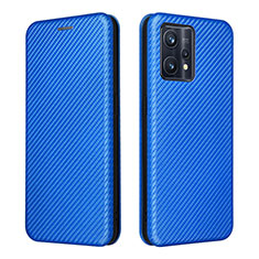 Leather Case Stands Flip Cover Holder L07Z for Realme 9 Pro+ Plus 5G Blue