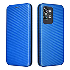 Leather Case Stands Flip Cover Holder L07Z for Realme GT2 Pro 5G Blue