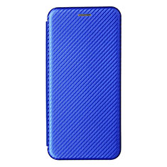 Leather Case Stands Flip Cover Holder L07Z for Samsung Galaxy M32 4G Blue