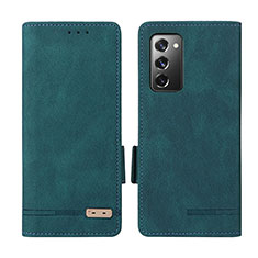 Leather Case Stands Flip Cover Holder L07Z for Samsung Galaxy Z Fold2 5G Green