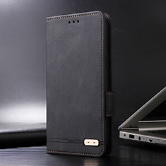 Leather Case Stands Flip Cover Holder L07Z for Sony Xperia 5 V Black