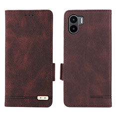 Leather Case Stands Flip Cover Holder L07Z for Xiaomi Redmi A1 Brown