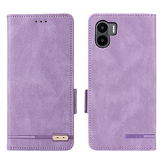 Leather Case Stands Flip Cover Holder L07Z for Xiaomi Redmi A1 Purple