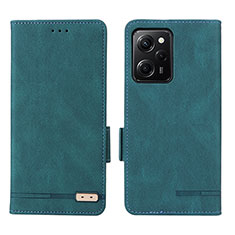 Leather Case Stands Flip Cover Holder L07Z for Xiaomi Redmi Note 12 Pro Speed 5G Green