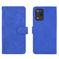 Leather Case Stands Flip Cover Holder L08Z for Realme 8s 5G Blue