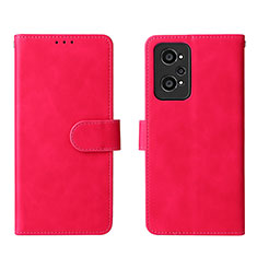 Leather Case Stands Flip Cover Holder L08Z for Realme GT Neo 3T 5G Hot Pink