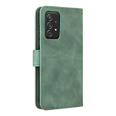 Leather Case Stands Flip Cover Holder L08Z for Samsung Galaxy A52s 5G Green