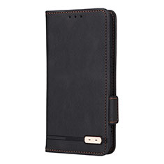 Leather Case Stands Flip Cover Holder L08Z for Samsung Galaxy S21 5G Black