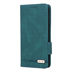 Leather Case Stands Flip Cover Holder L08Z for Samsung Galaxy S22 5G Green