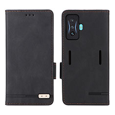 Leather Case Stands Flip Cover Holder L08Z for Xiaomi Poco F4 GT 5G Black